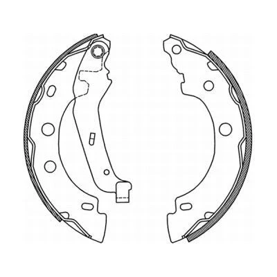 Billede af KRAFT 6025110 Bremsebakker 203,2 39,0 RENAULT: Kangoo I Express
