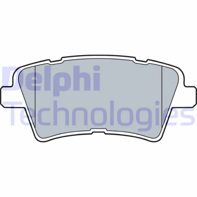 Billede af DELPHI LP3537 Bremseklodser med akustisk advarsel for slid anti knirke plade uden tilbehør KIA: Optima / K5 Sedan, Sportswagon