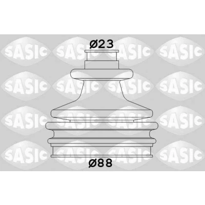 Billede af SASIC 2933803 Drivakselmanchet hjulsidet PEUGEOT: 205 II Hatchback, 306 Hatchback