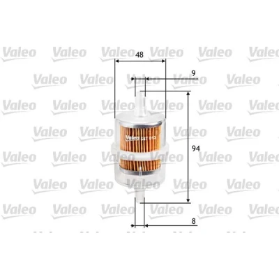 Billede af VALEO 587013 Brændstoffilter Ledningsfilter 9 MERCEDES BENZ: W123 Sedan, S klasse /8 RENAULT: 4 Van, Stationcar, HONDA: ACCORD 1
