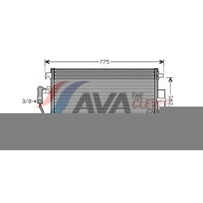 Billede af PRASCO VNA5277D Kondensator med tørrer 13,7 Aluminium 660 R 134a MERCEDES BENZ: Sprinter 3.5 T Tourer, Van