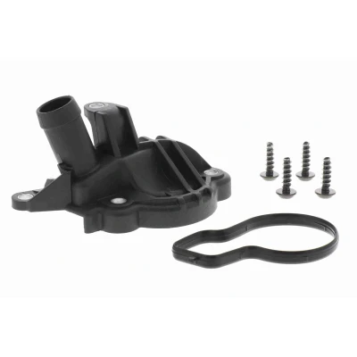 Billede af VEMO V15 99 2122 Termostathus med pakning VOLKSWAGEN: Passat B8 Sedan, Polo V Hatchback, SEAT: Leon III Toledo 4, SKODA: Octavia 3 Combi