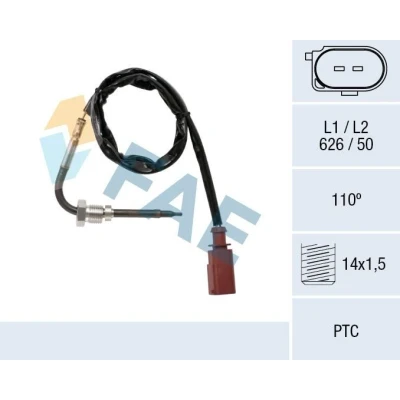 Billede af FAE 68042 Sensoren foran partikelfilter VOLKSWAGEN: Multivan 5 (7HM, 6, Transporter