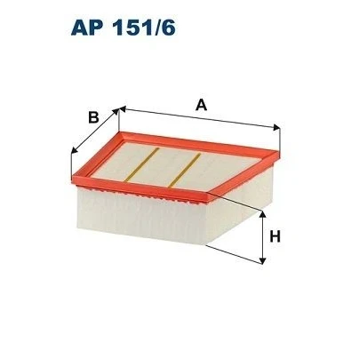 Billede af FILTRON AP 151/6 Luftfilter 69 162,5 216, 174,5 Filterindsats FORD: FIESTA 7, Puma SUV, Transit Custom V362 Van