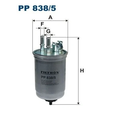 Billede af FILTRON PP 838/5 Brændstoffilter Ledningsfilter 10 FORD: Focus Mk1 Stationcar, Hatchback, Transit Connect Van