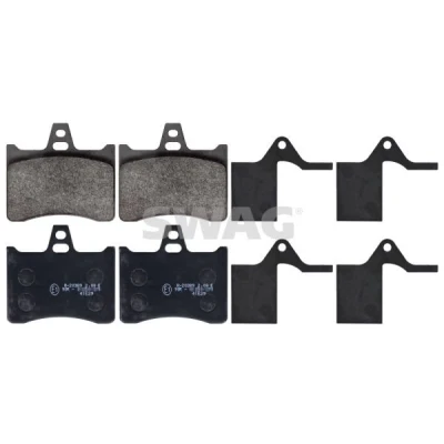 Billede af SWAG 64 11 6035 Bremseklodser bagaksel med anti knirke plade CITROËN: Xantia Stationcar, Hatchback