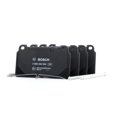 Billede af BOSCH 0 986 494 694 Bremseklodser Low Metallic med anti knirke plade fjeder AUDI: A6 C7 Avant, Q5, A7 Sportback, PORSCHE: Macan