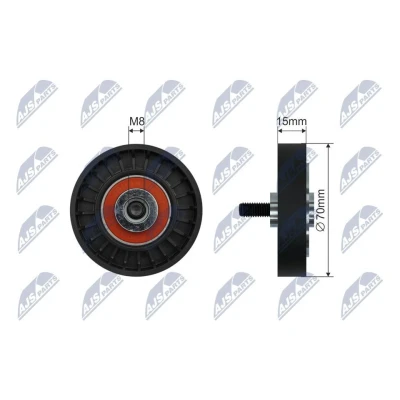 Billede af NTY RNK RE 048 Remstrammerhjul RENAULT: CLIO 2