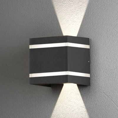 Billede af Cremona udend. væglampe effektstriber højde 14cm