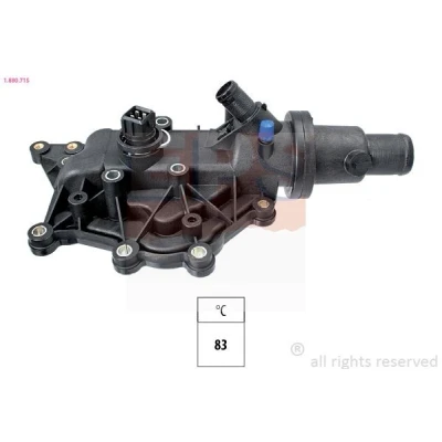 Billede af EPS 1.880.715 Termostat 83 Made in Italy OE Equivalent med pakning RENAULT: CLIO 3, MEGANE 2 Kombi