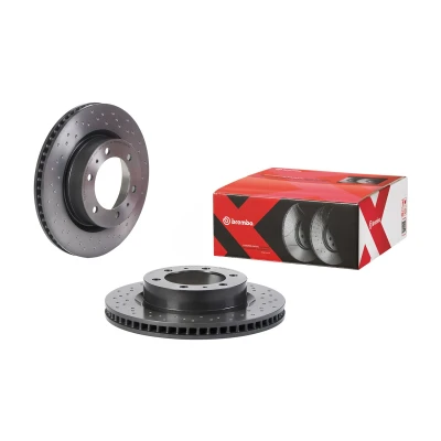Billede af BREMBO 09.D617.1X Bremseskiver 319 28 5 perforeret/indv. ventileret coatet TOYOTA: HILUX 3 Pick up