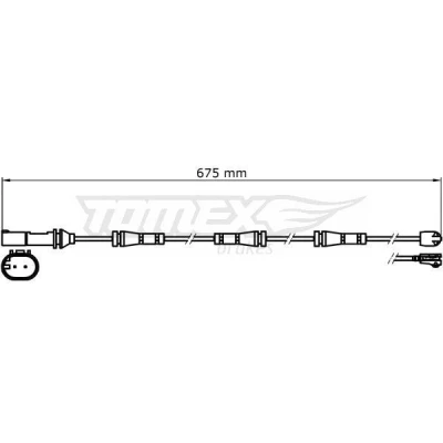 Billede af TOMEX brakes TX 31 35 Slidindikator Bremsebelægning BMW: 1 Hatchback, 3 Touring, Sedan