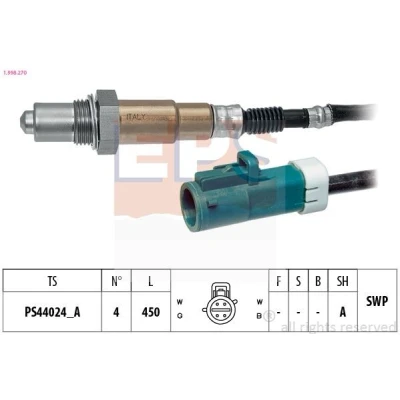 Billede af EPS 1.998.270 Lambdasonde Made in Italy OE Equivalent opvarmet, pladesonde, Gevind, forsmurt FORD: Focus 3 Turnier, 2, 2 Kombi