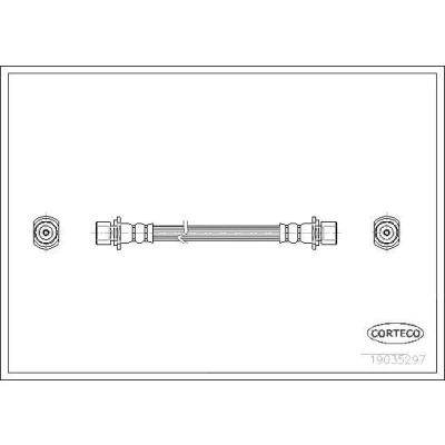 Billede af CORTECO 19035297 Bremseslange bagaksel 272