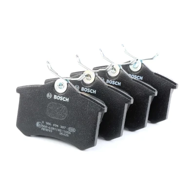 Billede af BOSCH 0 986 494 387 Bremseklodser Low Metallic med anti knirke plade, monteringsvejledning RENAULT: Clio 3, MEGANE 3 Coupe, III Grandtour