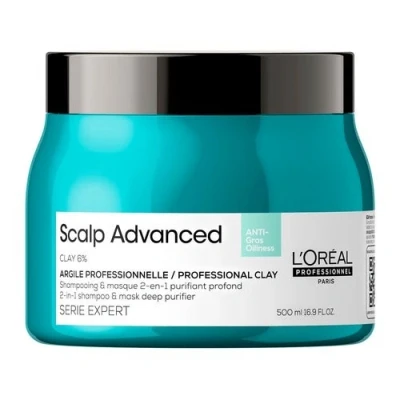 Billede af L&#039;Oréal Professionnel Serie Expert Scalp Advanced Anti Oiliness 2 in 1 Shampoo &amp; Mask 500 ml