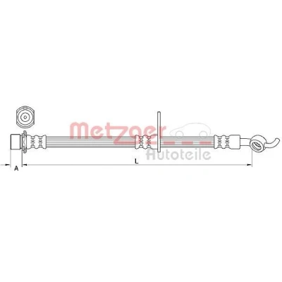 Billede af METZGER 4110985 Bremseslange 332 TOYOTA: Avensis III Stationcar, Sedan