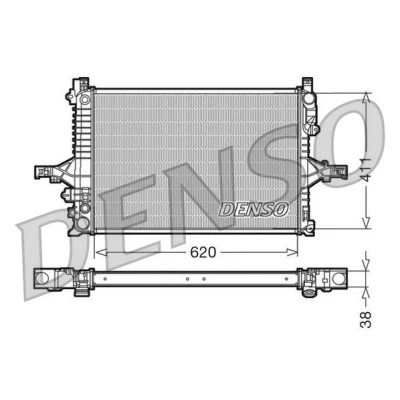 Billede af DENSO DRM33066 Radiator Aluminium 620 411 38 VOLVO: V70 2