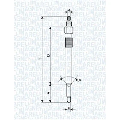 Billede af MAGNETI MARELLI 062900020304 Gløderør 11,5V 10A M10X1 LAND ROVER: Defender SUV