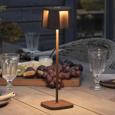 Billede af Nice LED dekorationslampe, USB ladeport, rust