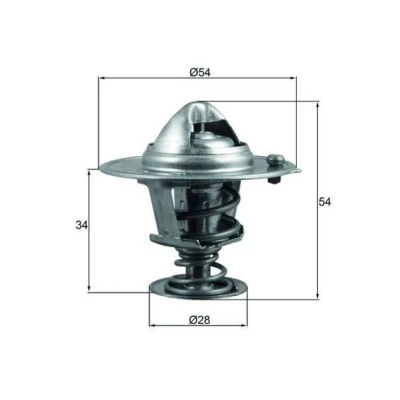 Billede af MAHLE ORIGINAL TX 206 88D Termostat 88 54 med pakning HYUNDAI: Tucson