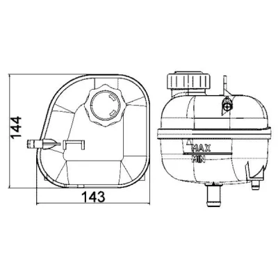 Billede af MAHLE ORIGINAL CRT 85 001S Ekspansionsbeholder MINI: Hatchback, Cabriolet