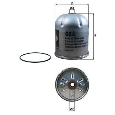 Billede af MAHLE ORIGINAL OZ 3D Oliefilter Centrifuge
