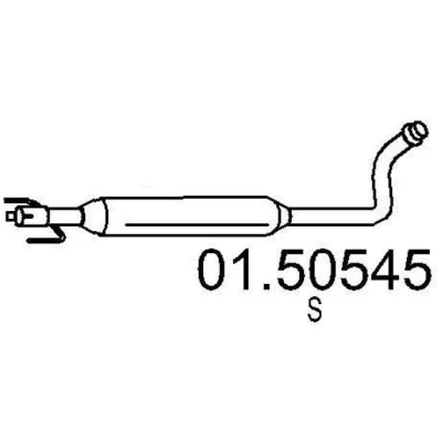Billede af MTS 01.50545 Midterste Lyddæmper 1300 TOYOTA: Yaris I Hatchback