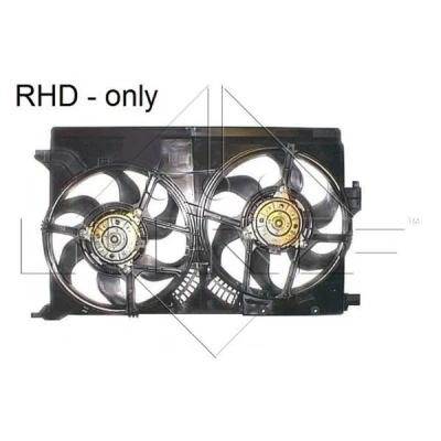 Billede af NRF 47316 Køleventilator 320 12 250/250 med kølerventilatorramme (karm) SAAB: 9 3 Stationcar