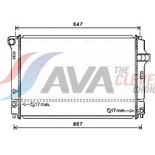 Billede af PRASCO TO2700 Radiator Aluminium 600 411 16 Loddet køleripper TOYOTA: Yaris III Hatchback