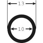 Billede af Spiralslange Sort 10/13mm Indv./udv.
