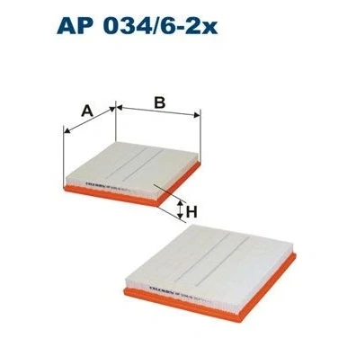Billede af FILTRON AP 034/6 2x Luftfilter 37 233 260 Filterindsats MERCEDES BENZ: E klasse Sedan, ML klasse, S Sedan