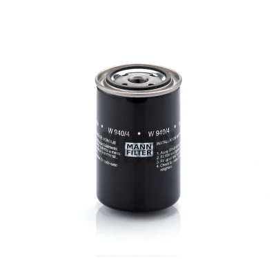 Billede af MANN filter W 940/4 Oliefilter 3/4 16 UNF 2B med en returløbs stop ventil Påskruet