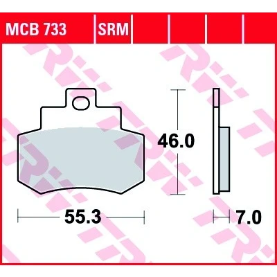 Billede af TRW Organic Allround MCB733 Bremseklodser