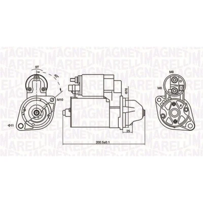 Billede af MAGNETI MARELLI 063721412010 Starter 12 1,1 9 BMW: 1 Hatchback, 3 Touring, 5 Touring