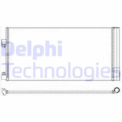 Billede af DELPHI TSP0225638 Kondensator med tørrer 16 10 690 RENAULT: LAGUNA 3 Grandtour
