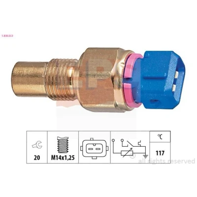 Billede af EPS 1.830.553 Kølevæsketemperatur Sensor Made in Italy OE Equivalent PEUGEOT: 306 Stationcar, 206 Hatchback, CITROËN: Saxo Hatchback