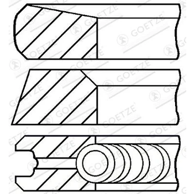Billede af GOETZE ENGINE 08 113500 00 Stempelringsæt 89,9