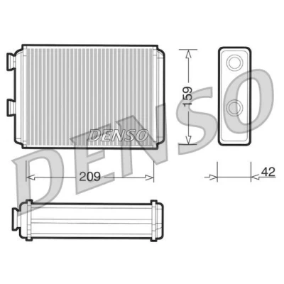 Billede af DENSO DRR09070 Varmeveksler FIAT: Punto II Hatchback