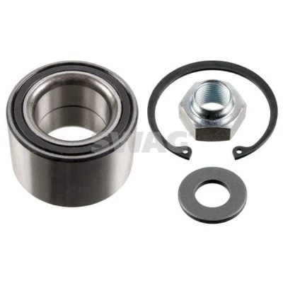 Billede af SWAG 84 93 1342 Hjullejesæt med akselmøtrik låsering 62 Skråkugleleje SUZUKI: SWIFT 3, Wagon R+ II Hatchback, Ignis I, NISSAN: Pixo, OPEL: Agila A