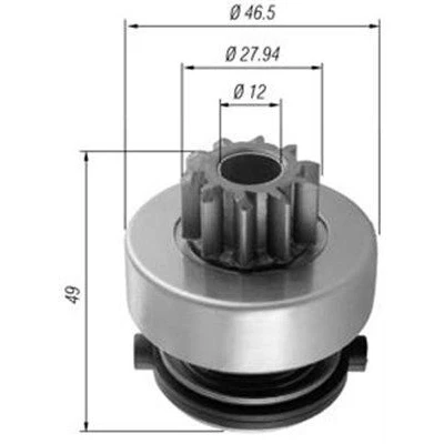 Billede af Spidshjul, starter MAGNETI MARELLI 940113020353