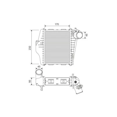 Billede af VALEO 818378 Intercooler Aluminium uden sensor SMART: Fortwo II Coupe, Cabriolet