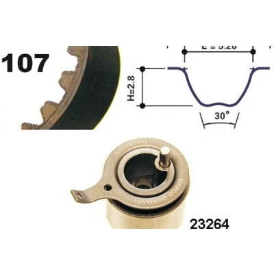 Billede af MAPCO 73537 Tandremssæt 107 CHEVROLET: Matiz
