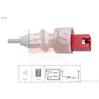 Billede af FACET 7.1248 Kontakt, koblingsbetjening (fartpilot) Made in Italy OE Equivalent FIAT: 500 C Cabriolet