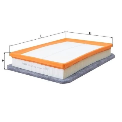 Billede af MAHLE ORIGINAL LX 3685 Luftfilter 51,0 206 290,0 Filterindsats OPEL: Meriva A