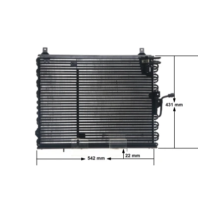 Billede af MAHLE ORIGINAL AC 150 000S Kondensator uden tørrer 540 MERCEDES BENZ: W124 Coupe