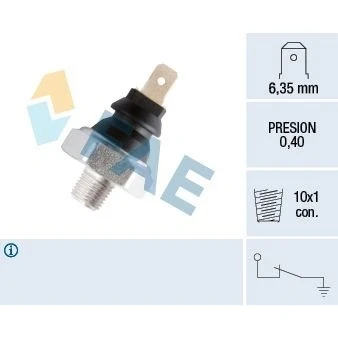 Billede af EPS 1.800.007 Olietrykskontakt M10x1 Made in Italy OE Equivalent ALFA ROMEO: 75