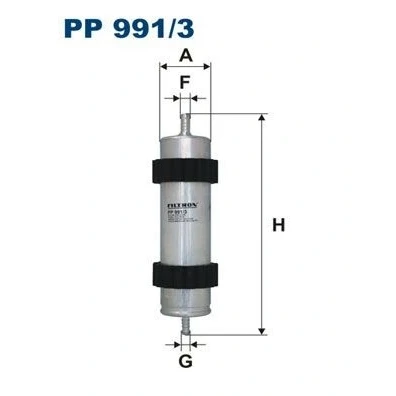 Billede af FILTRON PP 991/3 Brændstoffilter Ledningsfilter 8 10 AUDI: A6 C7 Avant, Sedan, A4 B9 Avant