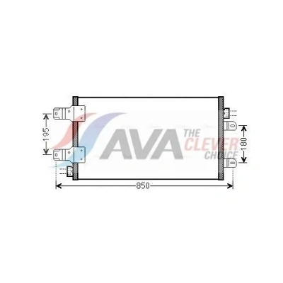 Billede af PRASCO RTA5443 Kondensator 11,7 11,1 Aluminium 710 R 134a