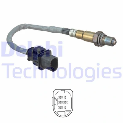 Billede af DELPHI ES20555 12B1 Lambdasonde bredbånd lambda sonde, opvarmet BMW: 3 Sedan, Touring, 5 Touring